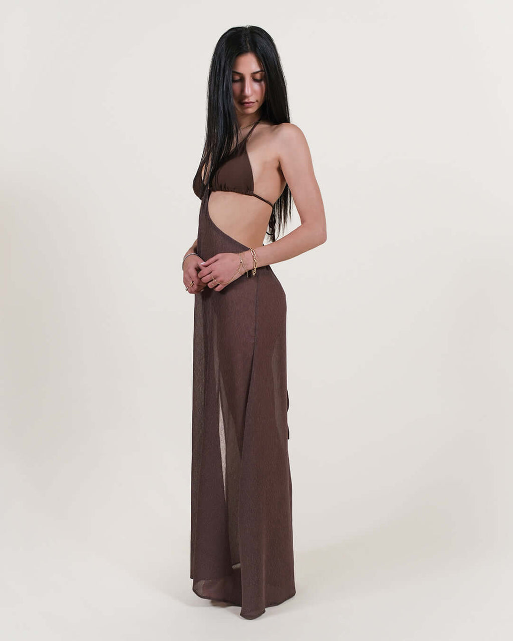 Brown Swimsuit Cover-Up Dress | AFTRS Resortwear Brown Swimsuit Cover-Up Dress | AFTRS Resortwear